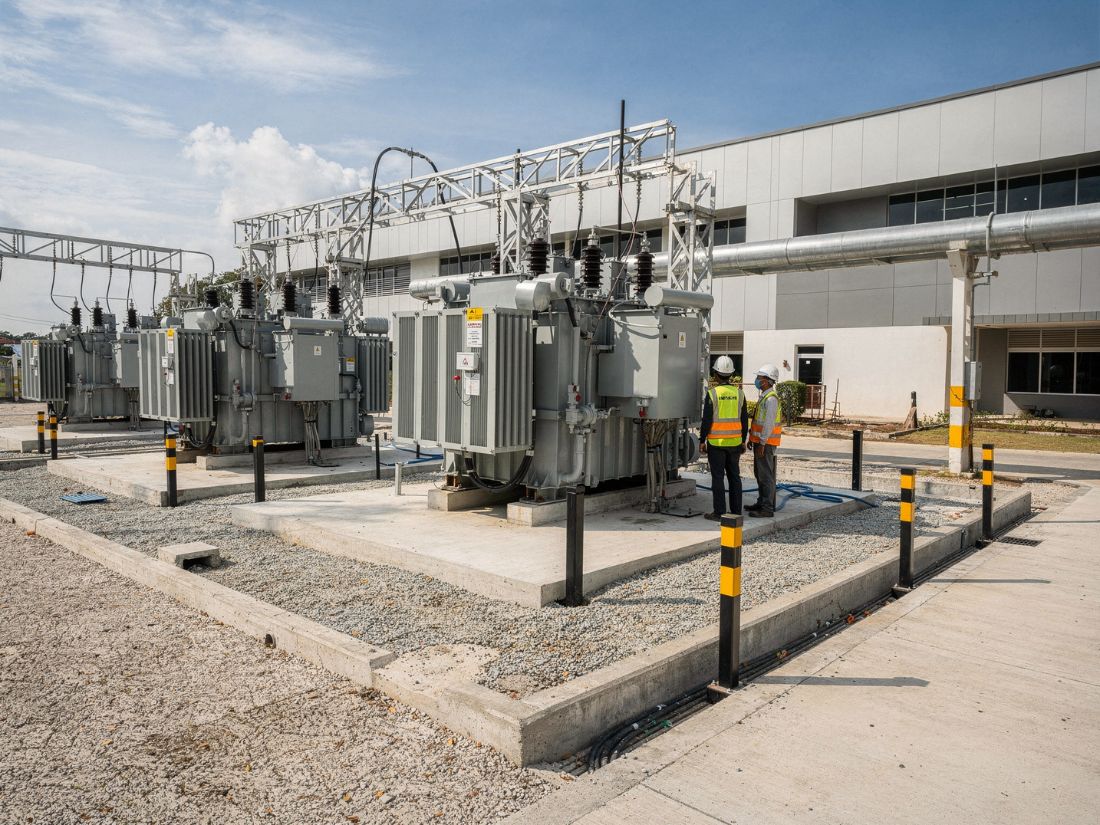 Transformer yard civil works